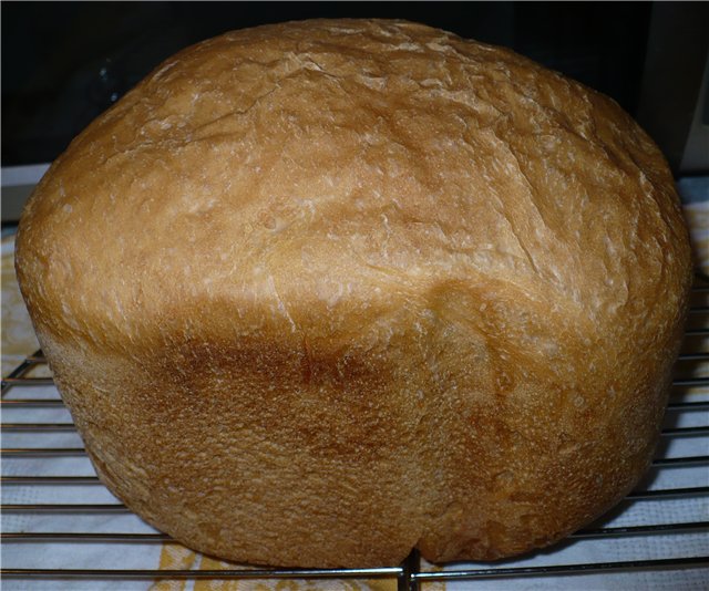 French bread in a bread maker