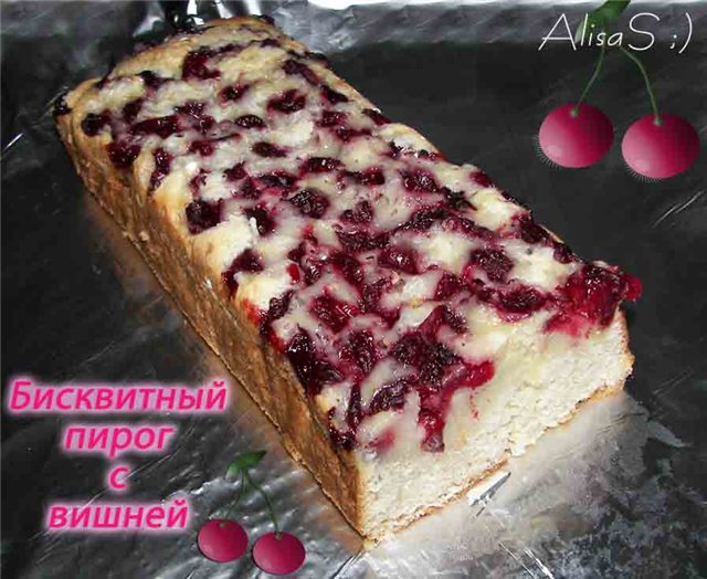 Cherry Sponge Pie (Panasonic SR-TMH18)