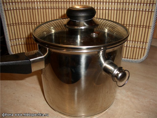 Milk cooker - cooking in a water bath