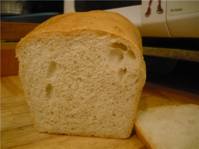 Pan de trigo sobre masa madura (autoleudado)