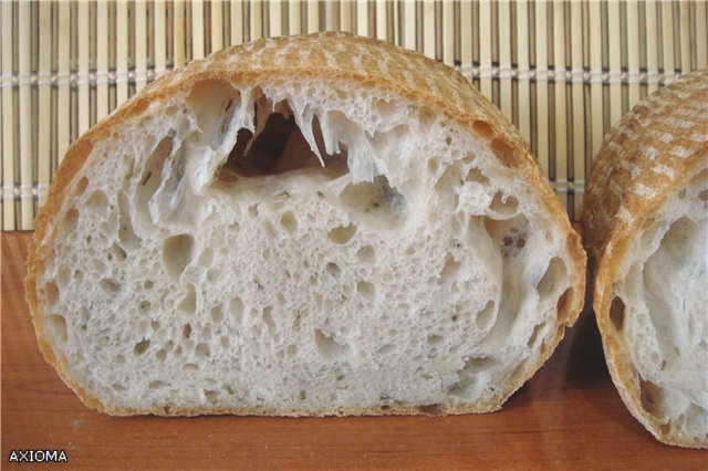 Italian bread (Ann Thibeault) in the oven