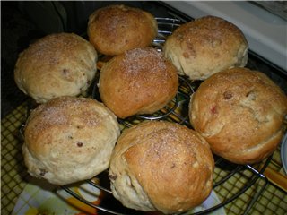 Involtini con farina d'avena, uvetta e albicocche secche (magre)