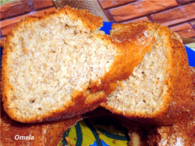 Torta d'avena alla banana