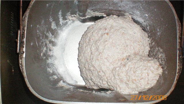 Pane a lievitazione naturale con cereali dispersi.