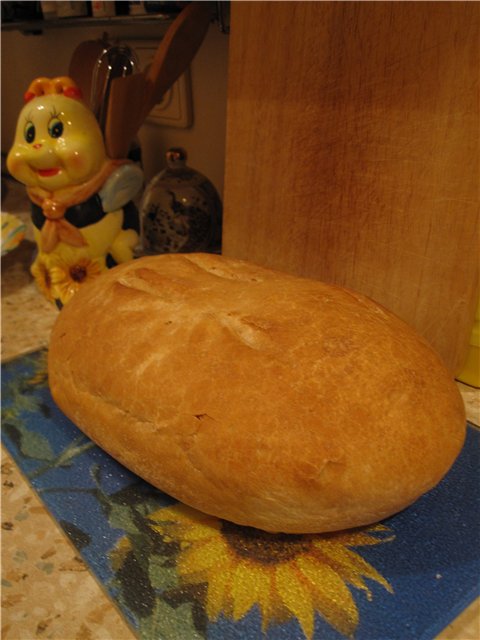 Pan de trigo sobre masa madura (autoleudado)