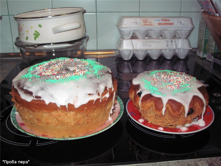 Kulich kasama si Myasoedovskaya sa oven (master class)