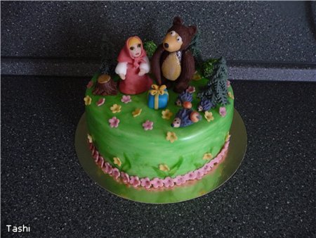 Cakes based on the cartoon Masha and the Bear