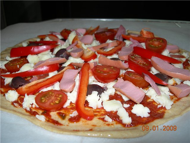 Kovászos pizza