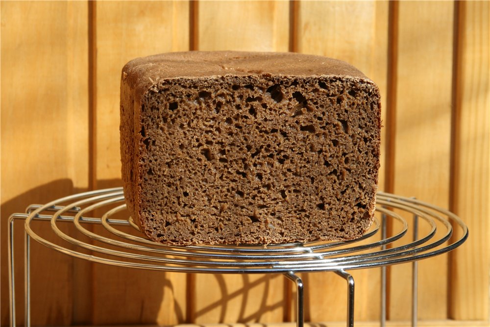 Sourdough bread in the oven