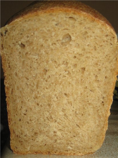 Pane di grano su pasta matura (autolievitazione)