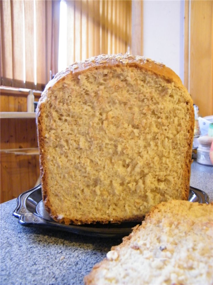 4-granenbrood in een broodbakmachine