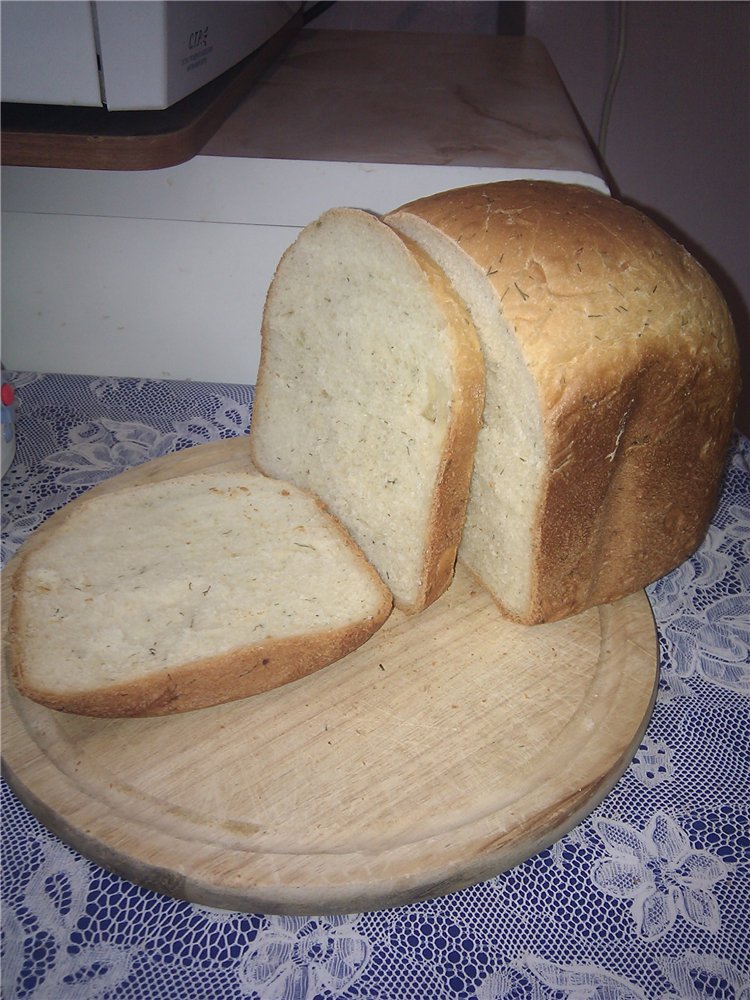 Pane alle cipolle all'aneto (macchina per il pane)