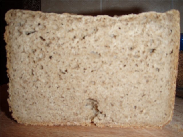 Sourdough rye bread in a bread maker