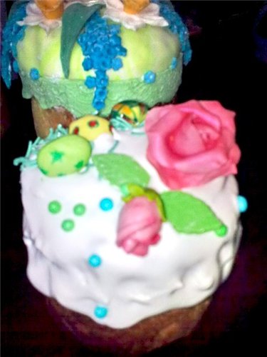 Examples of decorating Easter cakes and Easter