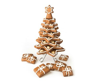 Árboles de Navidad de pan de jengibre