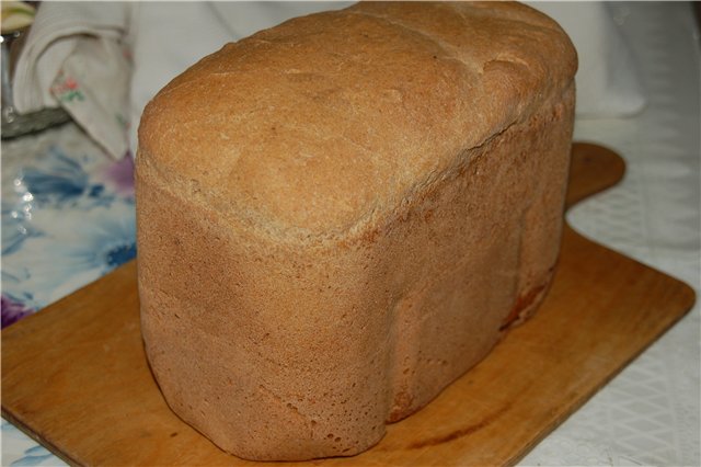 Shaped wheat-rye bread with kefir sourdough from Admin. ( in the oven)