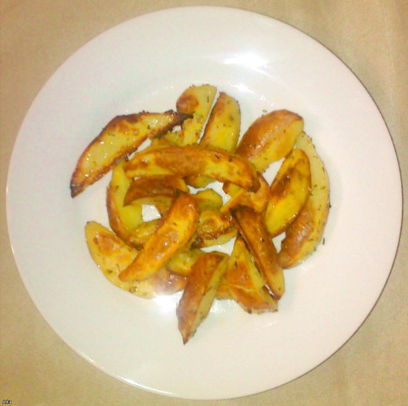 Baked potato wedges