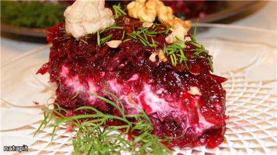 Beetroot snack cake