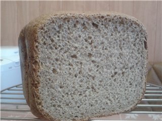 Tarwe-rogge 50x50 brood met levende gist (broodbakmachine)