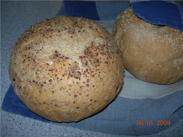 Traditional English bread (in the oven)