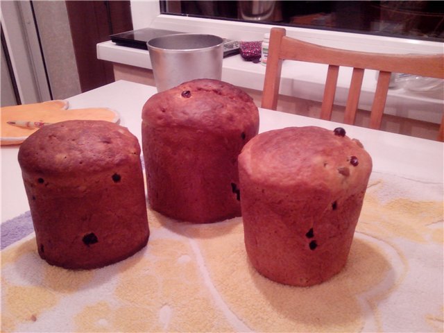 Kulich con Myasoedovskaya en el horno (clase magistral)