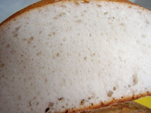 Sourdough bread in the oven