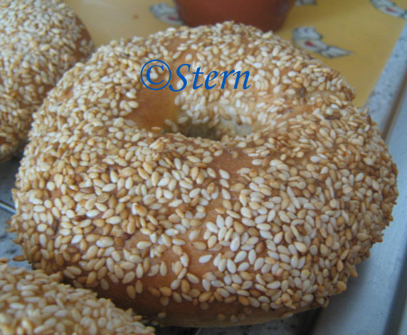 Bagel with sesame seeds