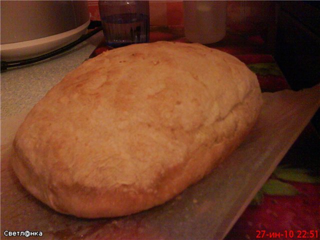 Italian bread (Ann Thibeault) in the oven