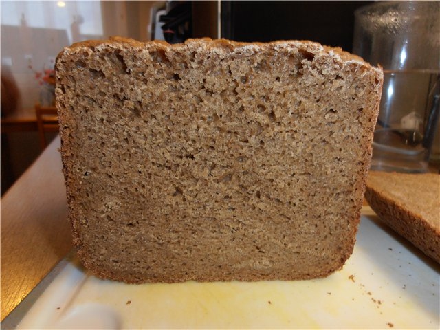 Pane Borodino Lo stesso nella macchina per il pane