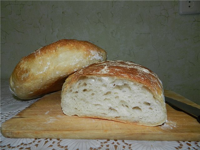 Italian bread (Ann Thibeault) in the oven