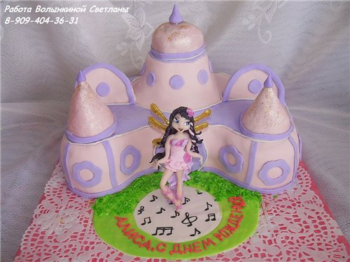 Torte con fate basate sul cartone animato Winx e altri