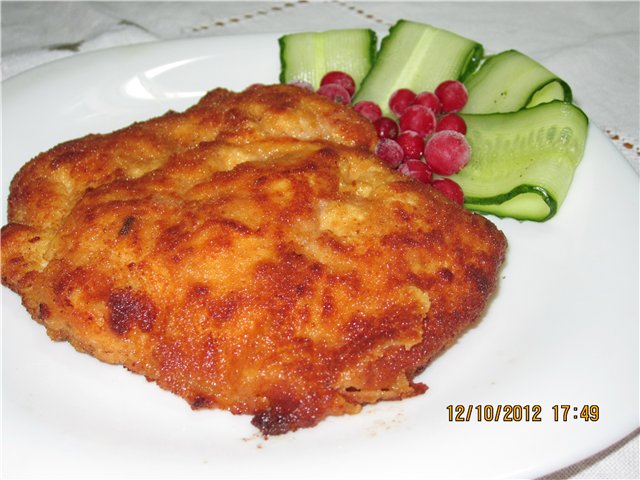 Schnitzel de mostaza