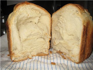 Pane italiano in una macchina per il pane