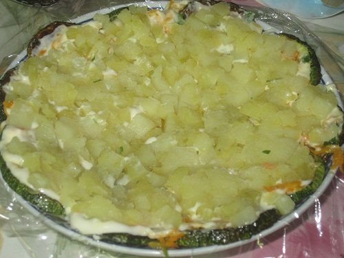 Pastel picante de calabacín