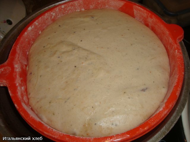 Italian bread (Ann Thibeault) in the oven