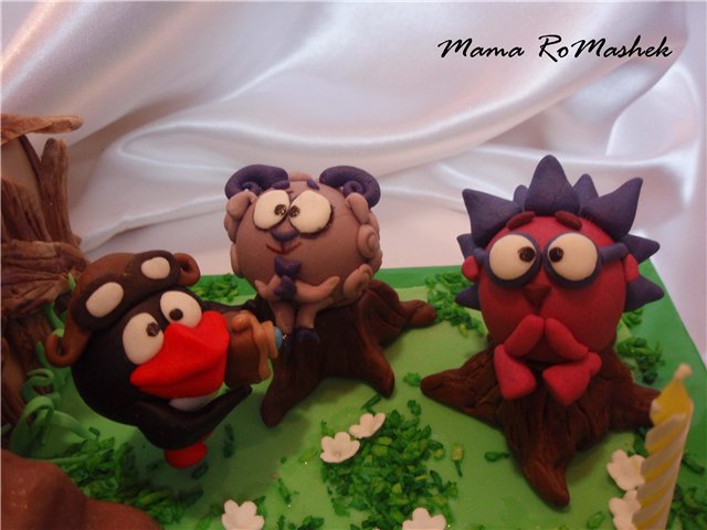 Cakes based on the cartoon Smeshariki