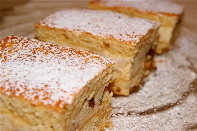 Torta rumena con ricotta