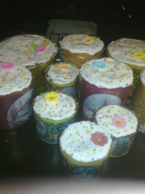 Kulich กับ Myasoedovskaya ในเตาอบ (เจ้านายชั้นสูง)