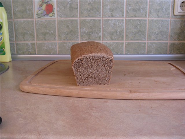 Sourdough bread in the oven