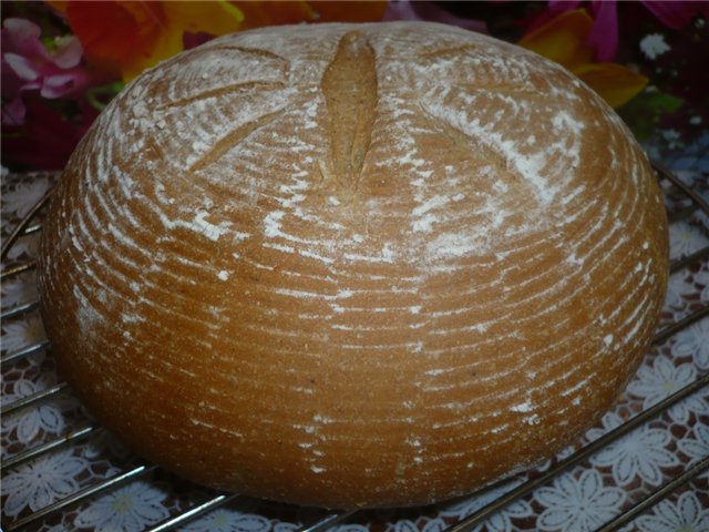 Milk bread with sourdough.