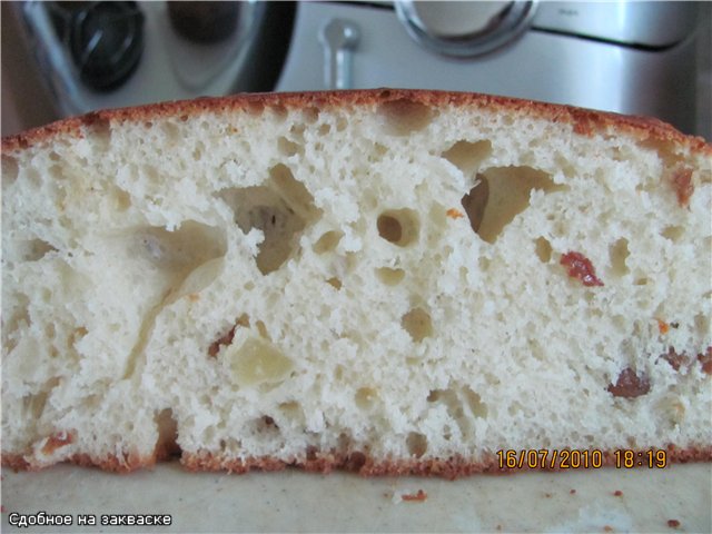 Torta di focaccine primaverili con lievito naturale al forno