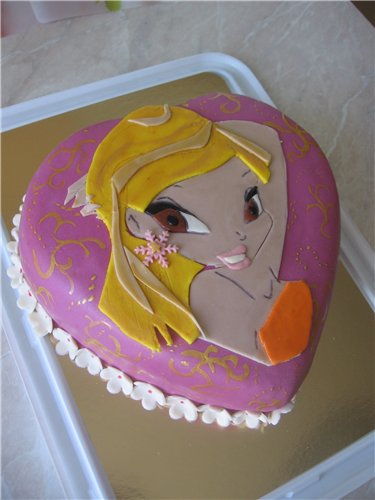 Torte con fate basate sul cartone animato Winx e altri