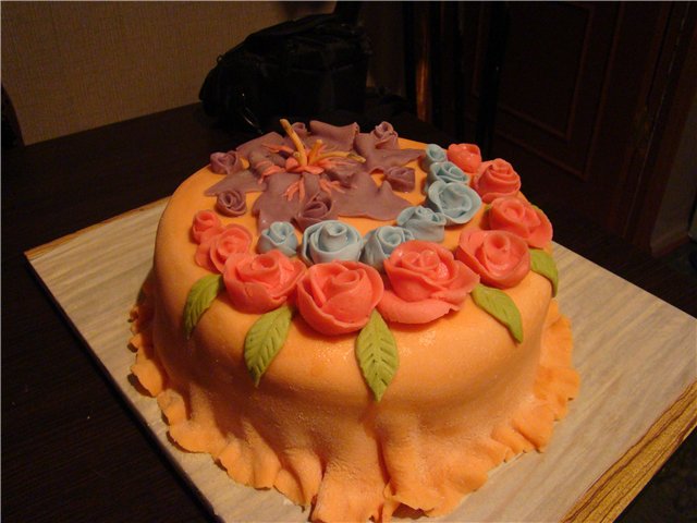 Mga cake ng bulaklak