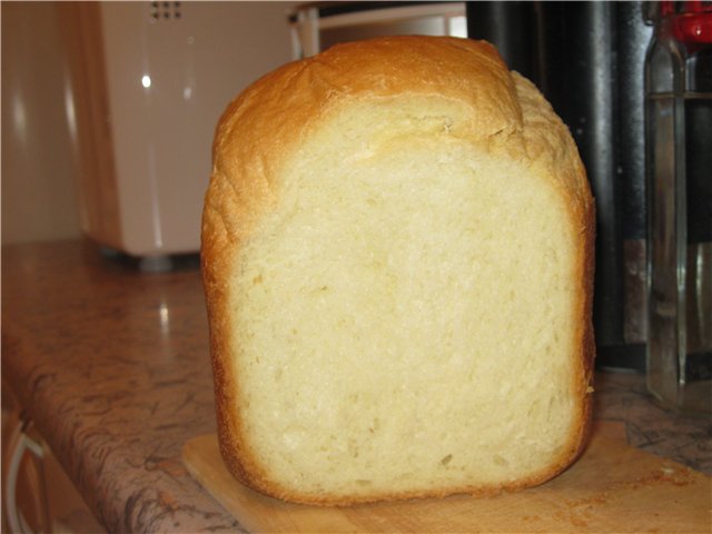 Pan de mostaza en una panificadora