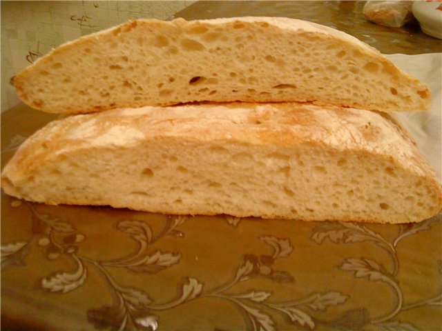 Italian bread (Ann Thibeault) in the oven