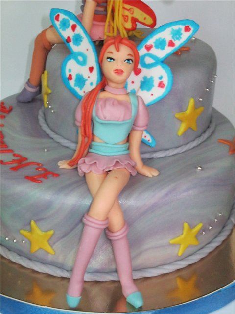 Torta tündérekkel Winx és mások rajzfilm alapján