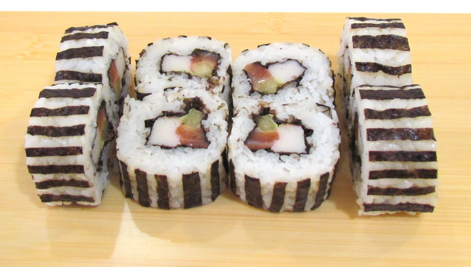 Striped uramaki