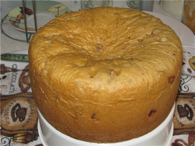 Torta al burro Kugelhof in una macchina per il pane