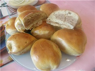 Mga Buns na "Duet".