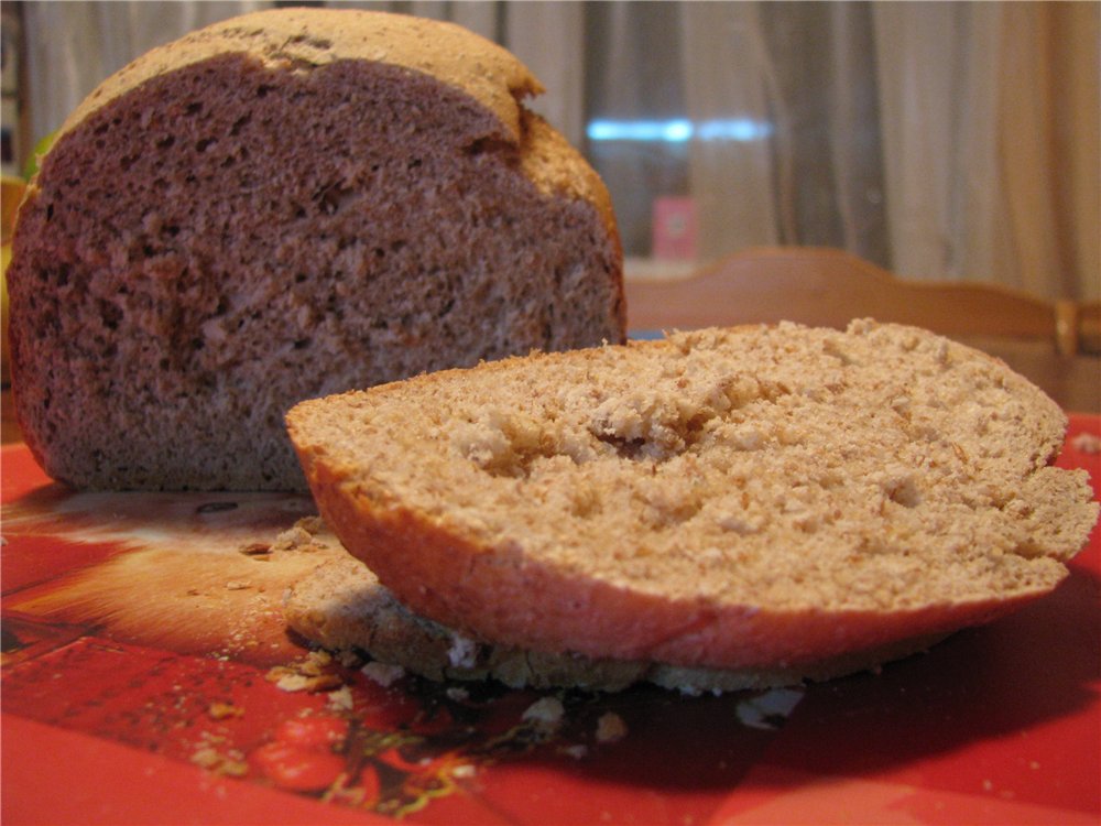 Gammelt oppskriftsbrød (brødmaker)